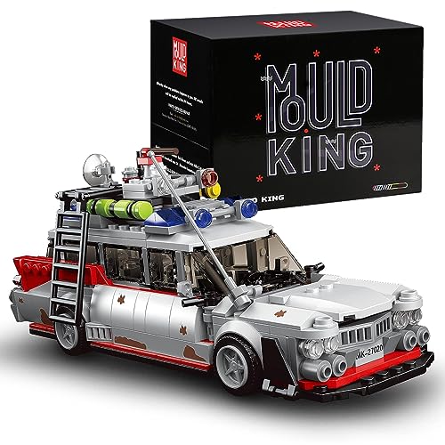 Mould King 27020 Technik für Icons Geisterbus ECTO-1 Auto großes Set für Erwachsene, Modellauto-Bausatz, Ausstellungsstück für Sammler (603Teile) Technologie Klemmbausteine Bausatz