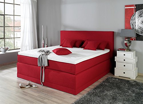 AUKONA Boxspringbett Maximus 140x200, Farbe wählen und ändern, 7 Zonen Taschenfederkern-Matratze, H2 H3 H4, Komfortschaum-Topper, Lieferung und Aufbau kostenlos