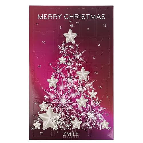 ZMILE COSMETICS Beauty Adventskalender 'Crystal Christmas Tree'- 24 Überraschungen zum Schminken und Stylen im traditionellen Türchen-Adventskalender mit veganer Kosmetik