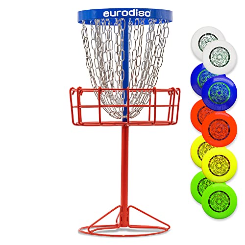 Eurodisc Mini Tee Discgolf Frisbee Korb Plus 10 25g XS