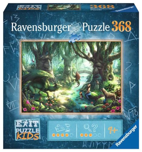 Ravensburger EXIT Puzzle Kids - 12955 Der magische Wald - 368 Teile Puzzle für Kinder ab 9 Jahren, Kinderpuzzle