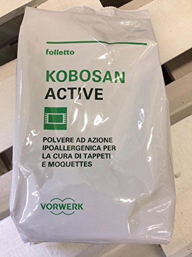 Kobosan Active Original Vorwerk Kobold Staub für die Pflege Teppiche und Auslegware (1 Packung 500 g)