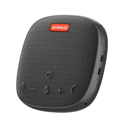 AIRHUG Bluetooth Lautsprecher Mikrofon - USB Konferenzlautsprecher - Tragbar für Home Office