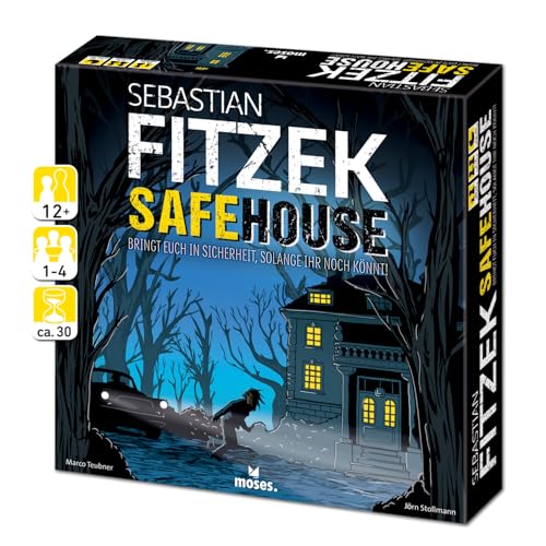 Moses 90288 Spiel, Safe House Gesellschaftsspiel von Marco Teubner Sebastian Fitzeks SafeHouse, bunt