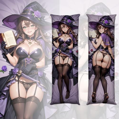 Anime Kissenbezüge Ecchi Waifu Anime Girl Anime Körper Kissen Dakimakura doppelseitiger Körperkissenbezug (Peach Skin / 2way)