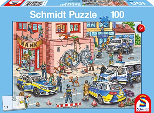 Schmidt Spiele Polizei 56450 Polizeieinsatz, 100 Teile Kinderpuzzle, one Size