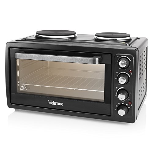 Tristar OV-1443 Konvektionsofen mit zwei Kochplatten – 38 l Volumen – 3100 W