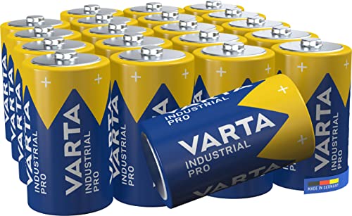 VARTA Batterien D Mono, 20 Stück, Industrial Pro, Alkaline Batterie, 1,5V, Vorratspack, Made in Germany