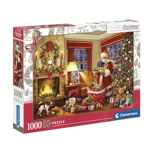 Clementoni Santa's Visit Puzzle - Puzzle 1000 Teile Erwachsene - Puzzle Erwachsene in 70 x 50 cm - Puzzle Weihnachten von Clementoni 81497