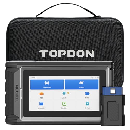 TOPDON OBD2 Diagnosegerät ArtiDiag800BT,Alle Systemdiagnosen &28 Servicefunktionen,obd2 diagnosegerät für alle Fahrzeuge, 2 Year Free Update, Kabellose Verbindung, Schwarz