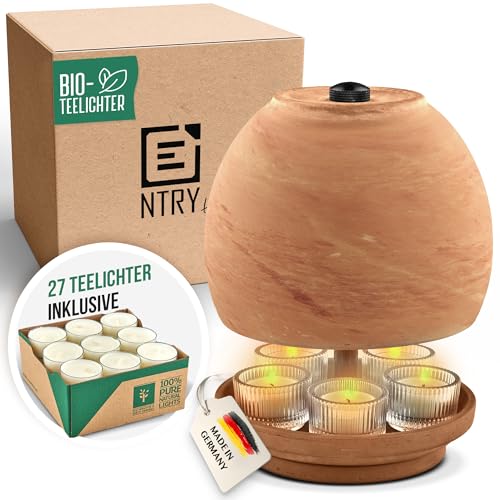 NTRY Home® CandleStove Teelichtofen - Stil Venus M Ø20 cm - Doppelwandig - Teelichtheizung - Kerzenofen - Tischofen - Tischheizung - Tischwärmer