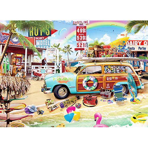 Tektalk 500-teiliges Puzzle für Erwachsene - Reise-Thema, 500 Teile, 52 x 38 cm, Karton, Jigsaw, Mittelstufe, Unisex, Mehrere Farben, Plastikfrei, PVC-frei, Latexfrei, Altersfreigabe ab 16 Jahren