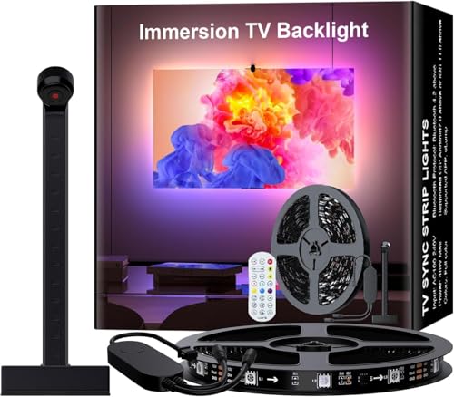 Lumtang TV 5M LED Hintergrundbeleuchtung, TV Hintergrundbeleuchtung Color picking device für 65-70 Zoll TV und PC, Bluetooth App-Steuerung