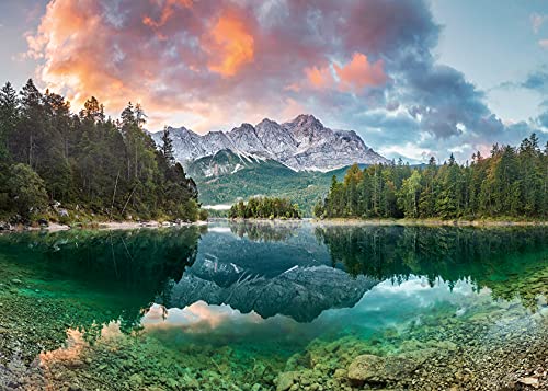 Ravensburger Puzzle 1000 Teile - Zugspitze am Eibsee - Puzzle für Erwachsene und Kinder ab 14 Jahren, Puzzle mit Landschafts-Motiv, [Exklusiv bei Amazon]