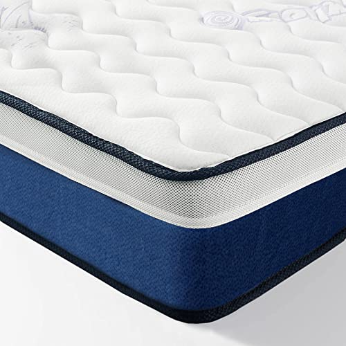 Vesgantti 24cm Höhe Matratze 160x200 h3 Kaltschaum Tonnentaschenfederkernmatratze Orthopädisch punktelastische 7-Zonen Matratze Mittelfest