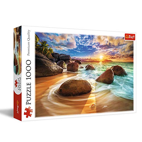 Trefl TR10461 Samudra Beach, Indien 1000 Teile, Premium Quality, für Erwachsene und Kinder ab 12 Jahren Puzzle, Farbig
