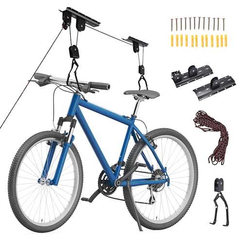 Pro-Bike Tool Fahrradlift e-bike - Einfache & schnelle Installation - Optimal für E-Bikes, Kajaks und Dachboxen - Maximiert den Platz in der Garage - Effizienter & sicherer Mechanismus