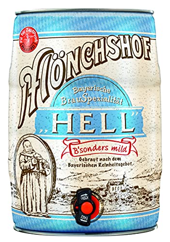 Mönchshof Hell Bayerische Spezialitäten Fass 5 Liter