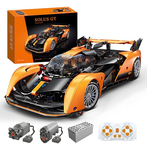 MOCBROPCS Solus GT Technik-Baukasten, 2,4-G-Fernsteuerungsauto, Sportwagenmodell im Maßstab 1:14, Sammlergeschenk für 10–16-Jährige und Erwachsene (817 Teile)