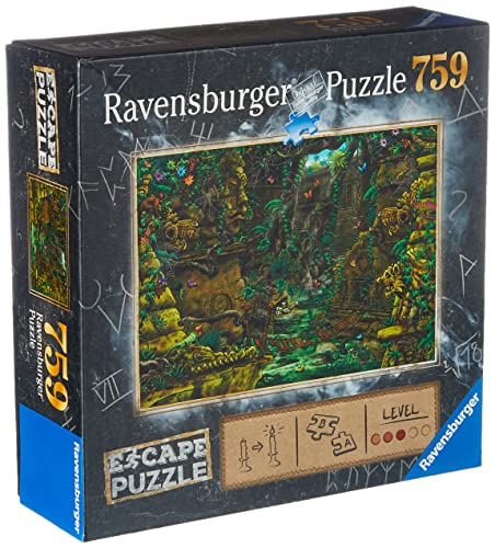 Ravensburger 19957 Exit Tempel in Angkor Wat 759 Teile Mystery Puzzle, Mehrfarbig