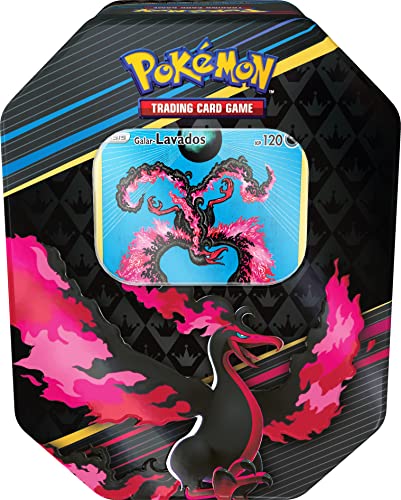 Pokémon-Sammelkartenspiel: Tin-Box Zenit der Könige – Galar-Lavados (1 holografische Karte & 4 Boosterpacks)