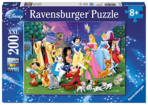 Ravensburger 126989 Favourites Disney All Other Kinderpuzzle-12698 Lieblinge Puzzle für Kinder ab 8 Jahren, mit 200 Teilen im XXL-Format, Yellow