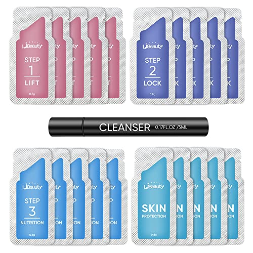 Libeauty Wimpernlifting Set, Lash Lifting Set, Einfach zu Verwenden Heben und Locken für Wimpern, Geeignet Für den Salon- und Heimgebrauch（Nur Lotion）