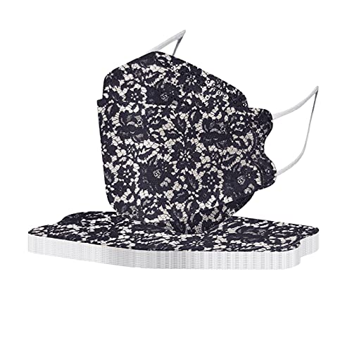 10 Stück Mundschutz Erwachsene Bunt 4-lagige Maske_Schutz 3D Fisch-Form Atmungsaktiv und Staubdicht Mund und Nasenschutz Mund-Tuch Bandana Halstuch Schals für Frauen Männer (K14)