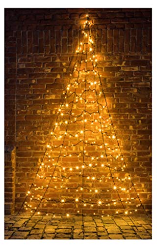 Star-Max Galaxy LED Tannenbaum zur Wandbefestigung 300cm mit 260 warmweißen LED