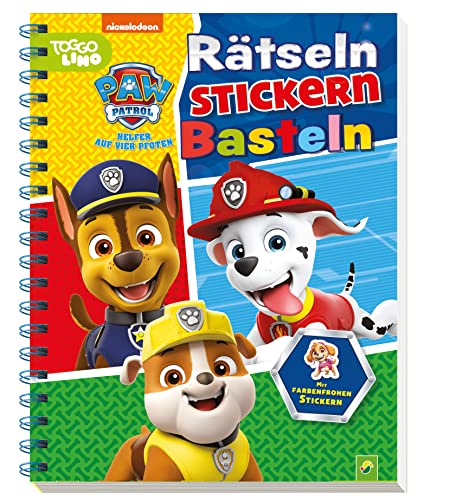 PAW Patrol - Rätseln Stickern Basteln: Mit farbenfrohen Stickern
