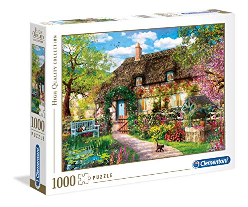 Clementoni 39520 Das alte Cottage – Puzzle 1000 Teile, Geschicklichkeitsspiel für die ganze Familie, buntes Legespiel, Erwachsenenpuzzle ab 14 Jahren