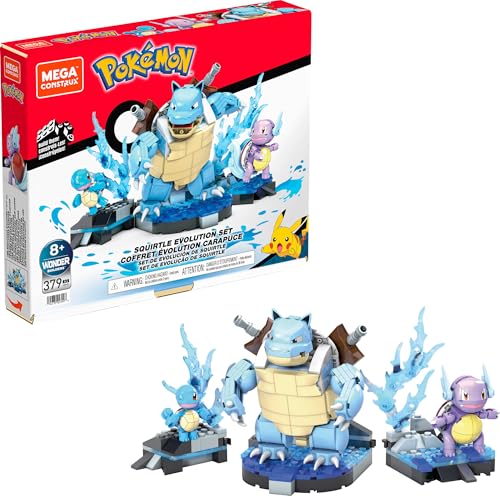 MEGA HDH93 - Mega Construx Pokémon Entwicklungs Set Baukasten, Bauspielzeug Für Kinder, Tolles Spielzeug Geschenk Ab 8 Jahren