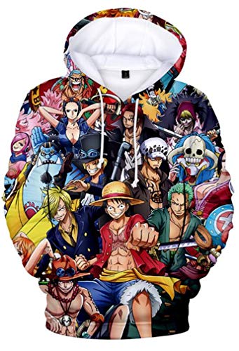 Neu ONE PIECE Anime Cosplay Kapuzenpullover Sweatshirt Pulli Hoodie Schwarz 011 