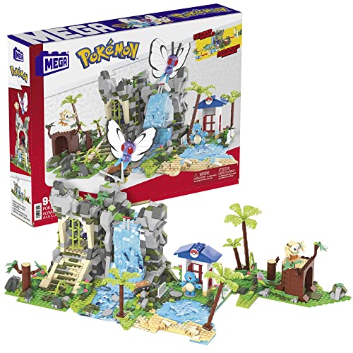 Mega Construx HHN61 - Pokémon Ultimate Jungle Expedition, Dschungel Bauset mit 1347 Teilen, Konstruktions-Spielzeug für Erwachsene und Kinder ab 9 Jahren