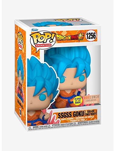 Funko Pop Animation Dragon Ball Super SSGSS Goku (Kaio-Ken Times Twenty) Glow-in-The-Dark Vinyl Figure - BoxLunch Exclusive