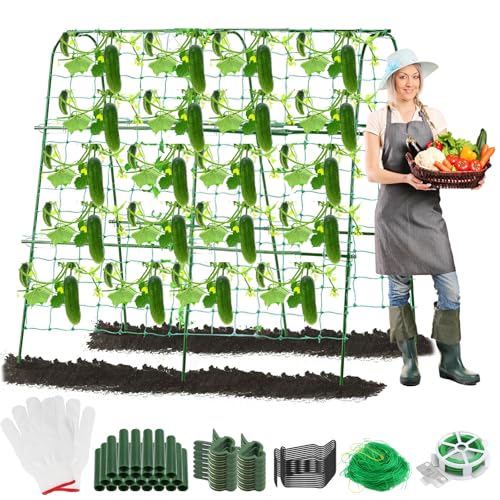 NCTNCX Rankgitter Gurken, Rankhilfe Gurken, Gurkengitter, U-Rankgitter, Rankhilfe Garten für Gurken und Kletterpflanzen