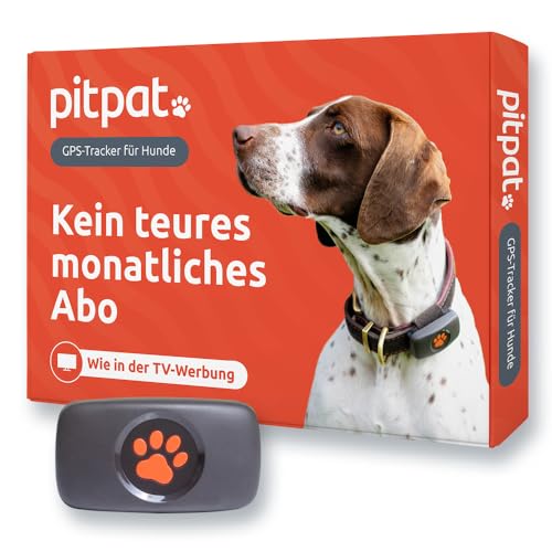 PitPat GPS-Tracker für Hunde, kein Abonnement erforderlich, geeignet für alle Hunde und passend für alle Halsbänder, intelligenter Aktivitätstracker, Satelliten-Tracking mit unbegrenzter Reichweite,