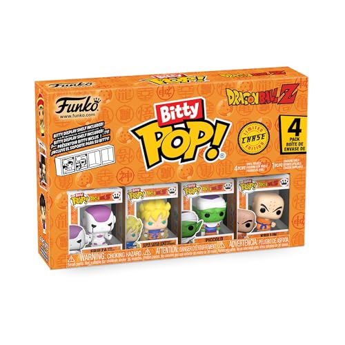 Funko Bitty Pop! DBZ - Kid Buu 4PK - Kid Buu, Vegito, Majin Vegeta und eine Überraschungs-Mini-Figur - 0.9 Inch (2.2 cm) - Dragon Ball Z Sammlerstück Stapelbares Display-Regal Inklusive