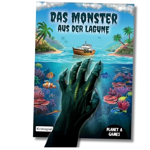 Das Monster aus der Lagune | Krimispiel mit Urlaubsfeeling | Escape Room Tatort Detektivspiel für die ganze Familie | Spannender Spieleabend für 1-5 Personen