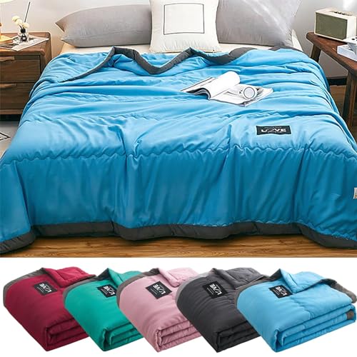 kühlmatte Bett-Kühldecke, Sommerdecke, kühlende Decke Sommer – Doppelseitige Bettwäsche für Menschen & Kinder, Cooling Blanket for Sleep, Leichte Wohndecke, Sofadecke, Reisedecke