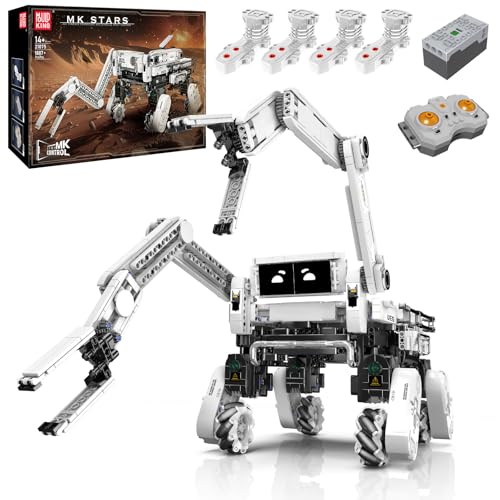 Mould King 21075 MOC Technik Roboter Kinder für Jungen, 3-in-1-Roboticset mit App-Fernsteuerung, ferngesteuert Mechanischer Hund Bausteine Modell Programmierbares Bauspielzeug,