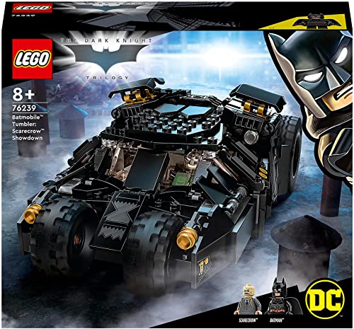 LEGO 76239 DC Batman Super Heroes Batmobile Tumbler: Duell mit Scarecrow, Spielzeugauto, Batman- und Scarecrow-Minifiguren für Kinder ab 8 Jahren