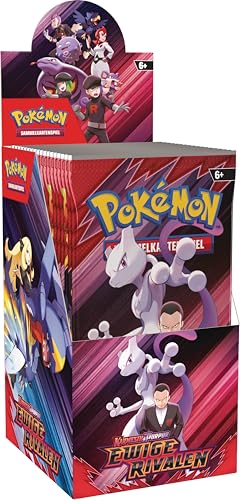 Pokémon-Sammelkartenspiel: Boosterpack-Display Karmesin & Purpur – Ewige Rivalen (18 Boosterpacks)
