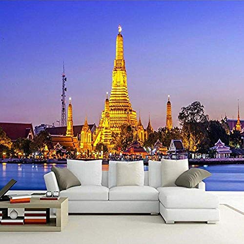 Berühmte thailändische Architektur Creative Series Anpassen 4D Wallpaper TV Hintergrund Wanddekoration Kunst Hd Pri Tapete wandpapier fototapete 3d effekt tapeten Wohnzimmer Schlafzimmer-430cm×300cm