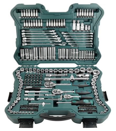Brüder Mannesmann Steckschlüsselsatz, 1/4' Zoll, 3/8' Zoll und 1/2' Zoll, 215-teilig | M98430