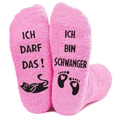 Kisvic Socken Geschenke für Schwangere, Geschenke für Werdende Mütter, Werdende Mama Socken Schwangerschaft Geschenk