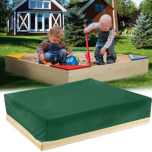 120 * 120 * 20cm Wasserdicht Sandkasten Abdeckung Sandkasten Abdeckplane Staubdichte mit Kordelzug für Sandkasten Garten