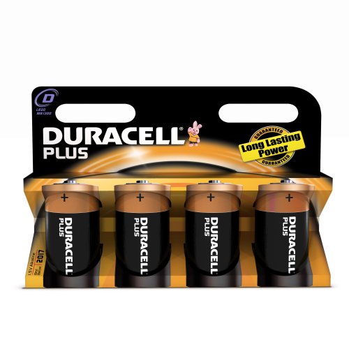 Duracell Batterie Plus Mono D (LR20) 1,5V im 4er Pack