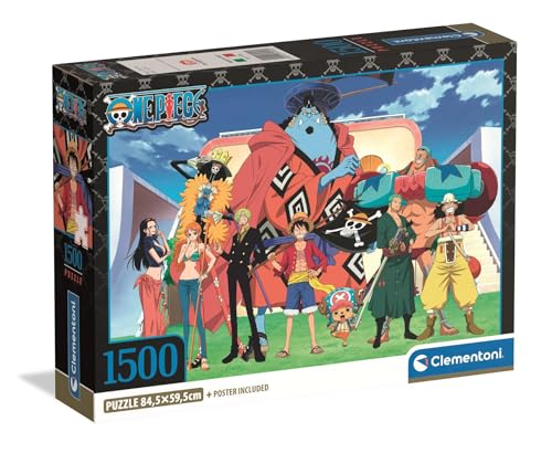 Clementoni Puzzle One Piece 1500 Stücke, Compact Box - Puzzle für Erwachsene 14-99 Jahre, Geschenk für Mann und Frau, Made in Italy, 31746