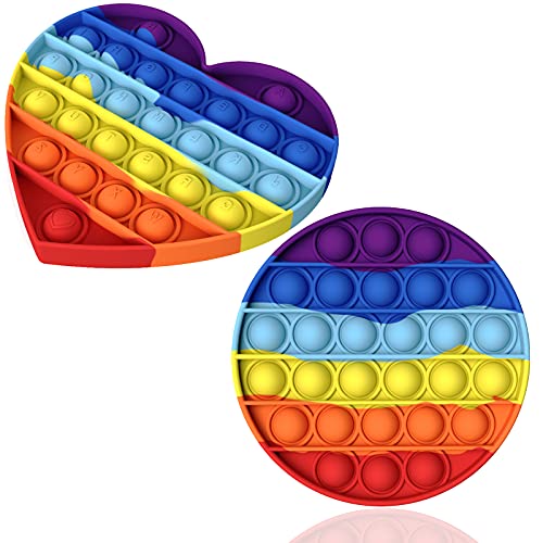 Big Size Jumbo Poppet Fidget Bubble it Trend Spielzeug Toy Anti Stress Rainbow 